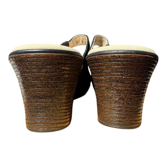 SAS Shoes Ginger Black Sparkly Wedge Slide Sandal Women size 8.5 M - Picture 4 of 6